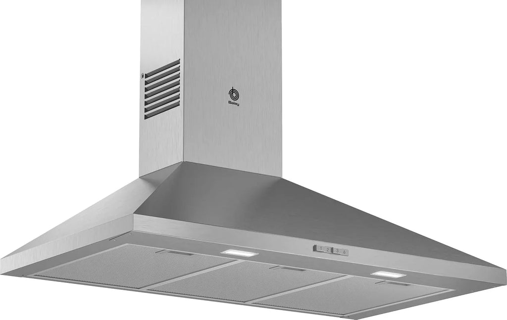 Balay 3BC696MX Campana Extractora Piramidal 90 cm, 3 Potencias, LED, Acero Inoxidable