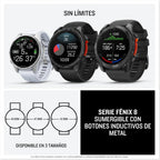 Garmin fēnix 8 51 mm Reloj GPS Multideporte AMOLED con Linterna, Mapas y hasta 29 Días de Autonomía, Negro