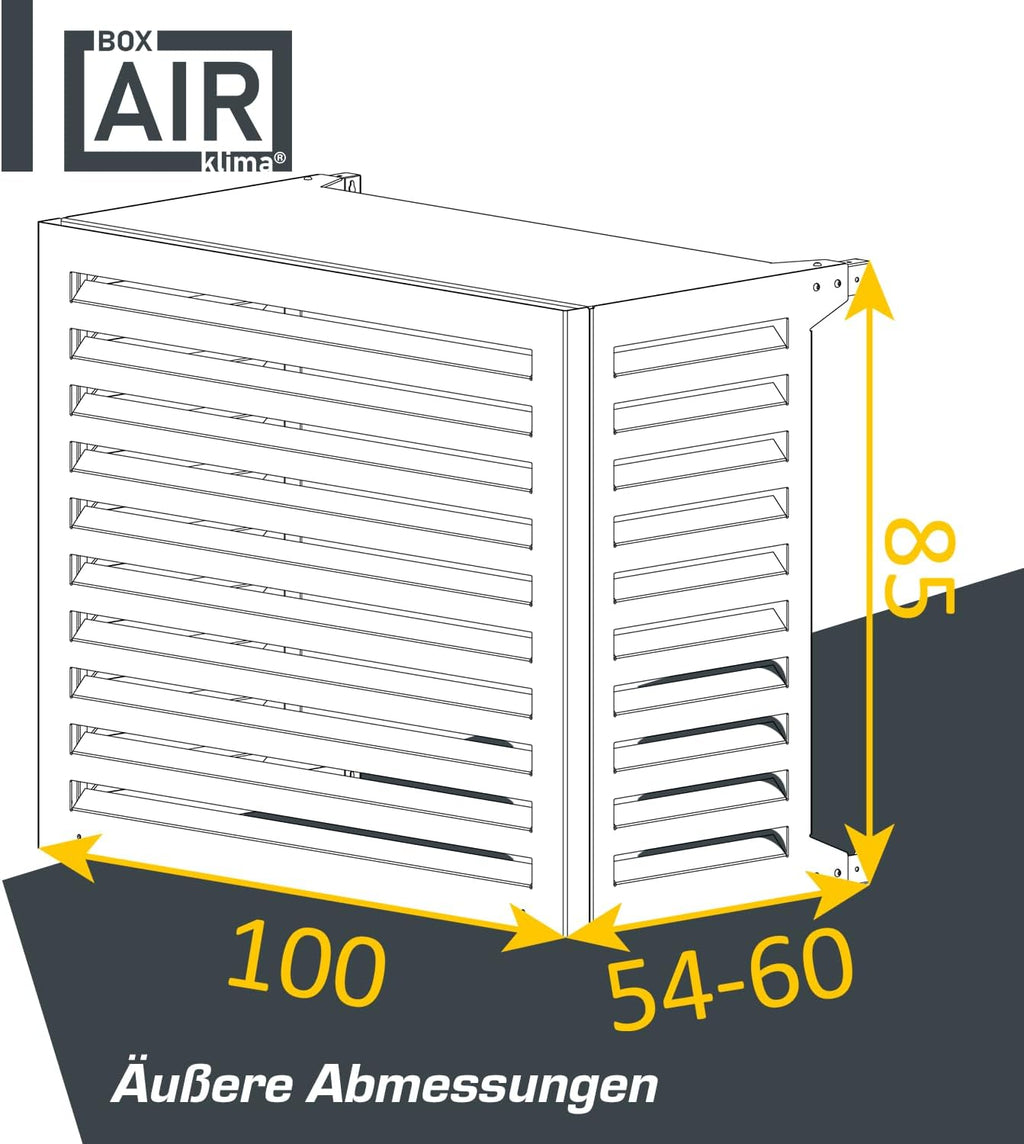 Box Air Cubierta para Aire Acondicionado y Bomba de Calor, Protección y Aislamiento Acústico