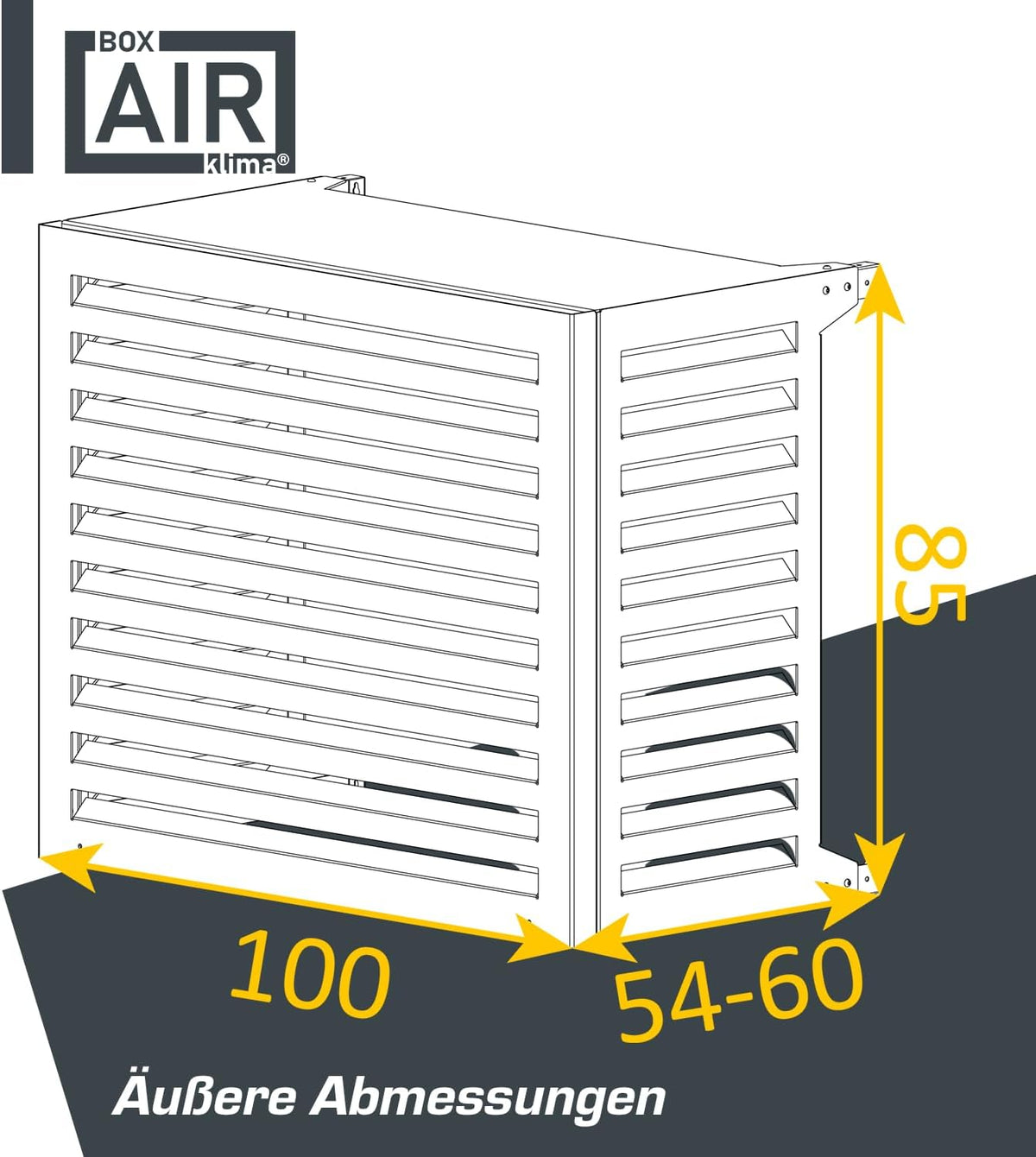Box Air Cubierta para Aire Acondicionado y Bomba de Calor, Protección y Aislamiento Acústico