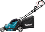 Makita DLM382PM2 Cortacésped a Batería 2 x 18 V, 38 cm, con 2 Baterías 4 Ah y Cargador Doble
