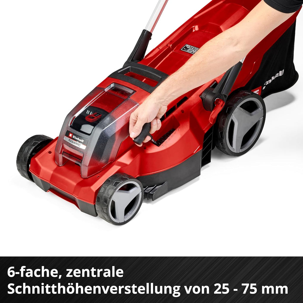 Einhell RASARRO 36/42 Cortacésped a Batería 36 V, 42 cm, hasta 725 m², con 2 Baterías 5,2 Ah