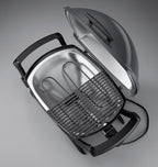 Weber Q 2400 Barbacoa Eléctrica con Soporte y Mesas Laterales, 54 x 39 cm, Dark Grey
