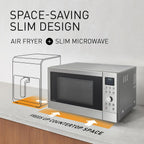 Panasonic NN-CD58RSEPG Microondas Combi 4 en 1 de 27 L con Air Fryer, Grill 1300 W e Inverter