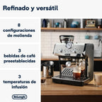Perfetto La Specialista Arte EC9155.MB Cafetera Espresso con Molinillo y Vaporizador, Metal/Negro