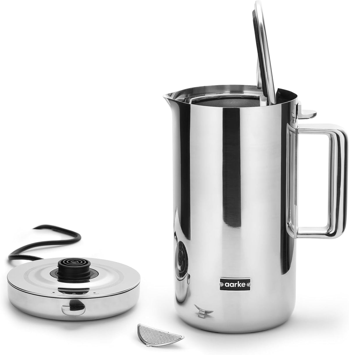 Aarke Hervidor de Agua de Acero Inoxidable 1,2 L con Selector de Temperatura