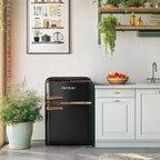 Cecotec Bolero CoolMarket 2D Origin 86 Black Frigorífico Retro 2 Puertas 86 L, 89 cm, Negro