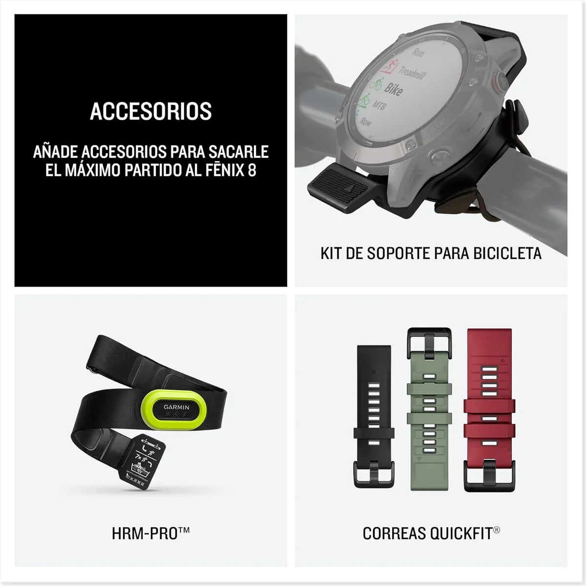 Garmin fēnix 8 51 mm Reloj GPS Multideporte AMOLED con Linterna, Mapas y hasta 29 Días de Autonomía, Negro