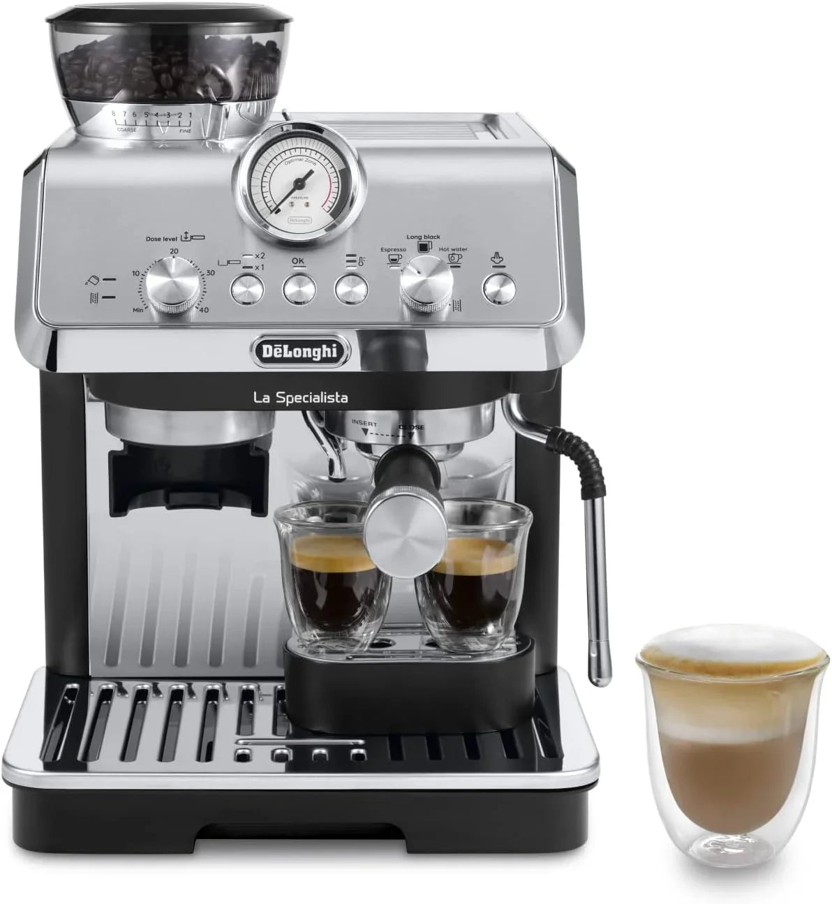 Perfetto La Specialista Arte EC9155.MB Cafetera Espresso con Molinillo y Vaporizador, Metal/Negro