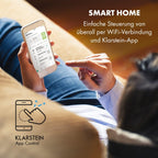 Klarstein Aire Acondicionado Portátil 4 en 1 con Modo Noche y Bajo Consumo, hasta 12000 BTU