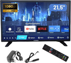 TEBER Smart TV 22" Full HD Android con Alimentación 12 V y 230 V para Autocaravanas, Caravanas y Barcos