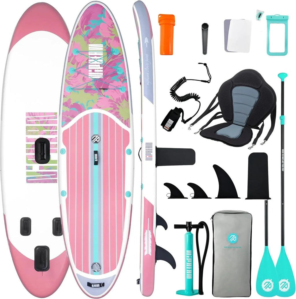 Niphean Tabla de Paddle Surf Hinchable 320 cm para 2 Personas con Asiento, hasta 200 kg