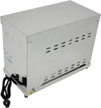 Tostador Eléctrico Industrial de Cuarzo 2 Pisos 3000 W, Acero Inoxidable, para Hostelería