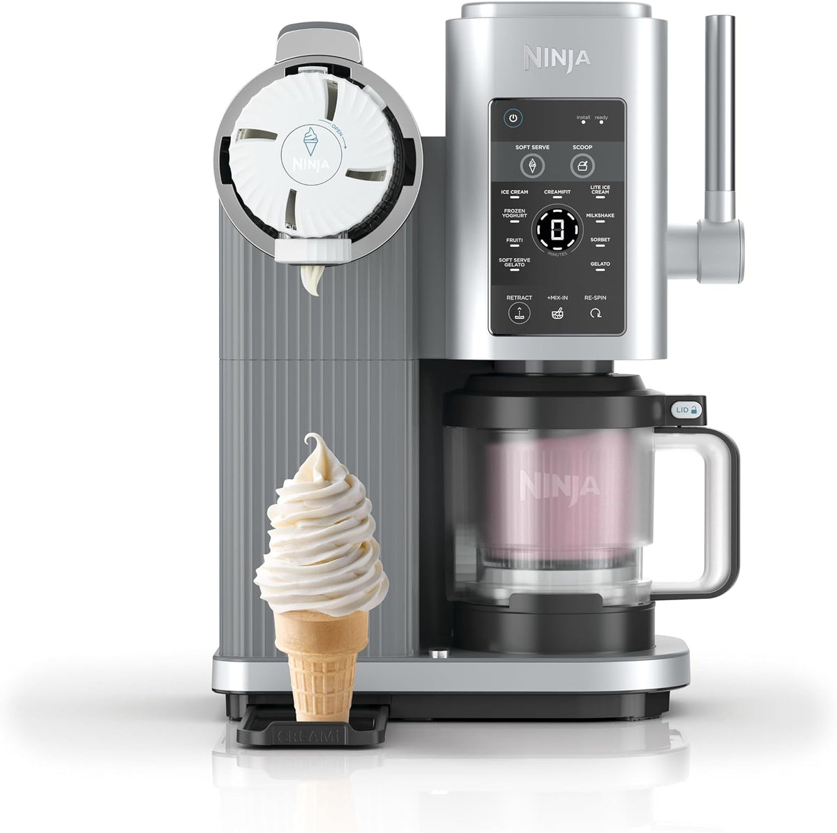Ninja CREAMi Scoop & Swirl NC701EU Heladera con 13 Programas y 2 Recipientes
