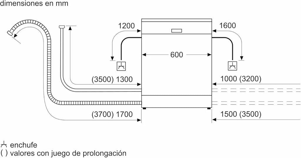 Balay 3VS572IP Lavavajillas 60 cm, 13 Servicios, Silencioso, Acero Antihuellas