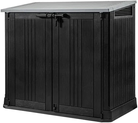Keter Sio Nova Cobertizo de Resina 880 L Gris 132 x 71,5 x 113,5 cm