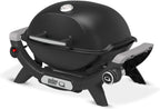 Weber Q 1100N Barbacoa de Gas Portátil con Encendido Electrónico, Negro Medianoche