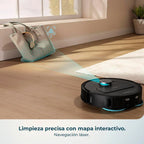 Cecotec Conga X50 X-Treme Robot Aspirador y Friegasuelos con Base de Autovaciado, 15000 Pa, Láser