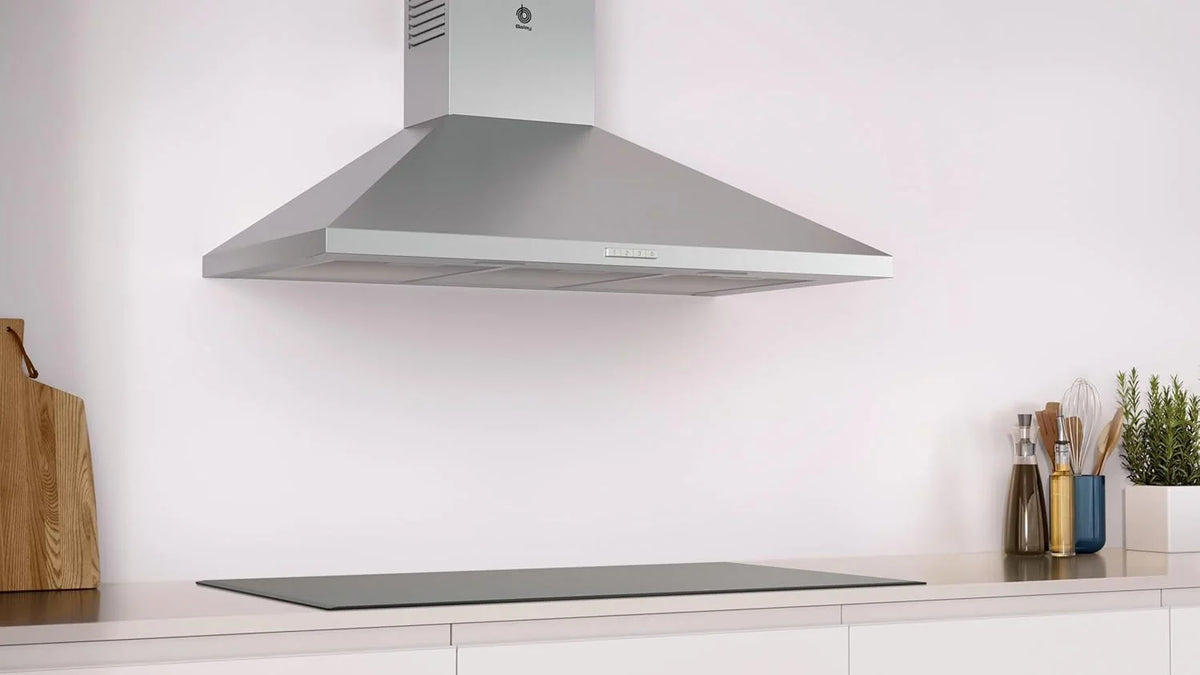Balay 3BC696MX Campana Extractora Piramidal 90 cm, 3 Potencias, LED, Acero Inoxidable