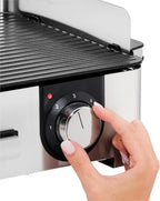 WMF Lono Master-Grill Parrilla Eléctrica 50 x 28 cm, 2 Zonas Regulables, 2400 W, Exterior