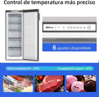 CHiQ FSD166NE4E Congelador Vertical No Frost 166 L, Control Electrónico, Inox Negro, Clase E