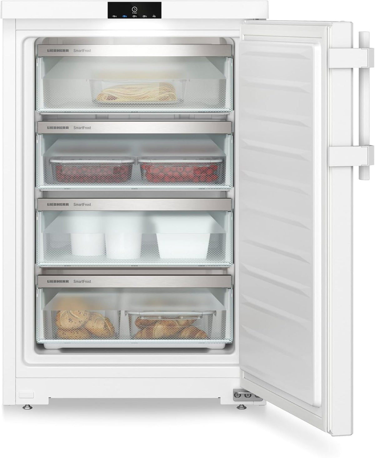 Liebherr Fe 1404 Congelador Vertical 107 L con 3 Cajones, SmartFrost, 55 x 85 cm, Blanco