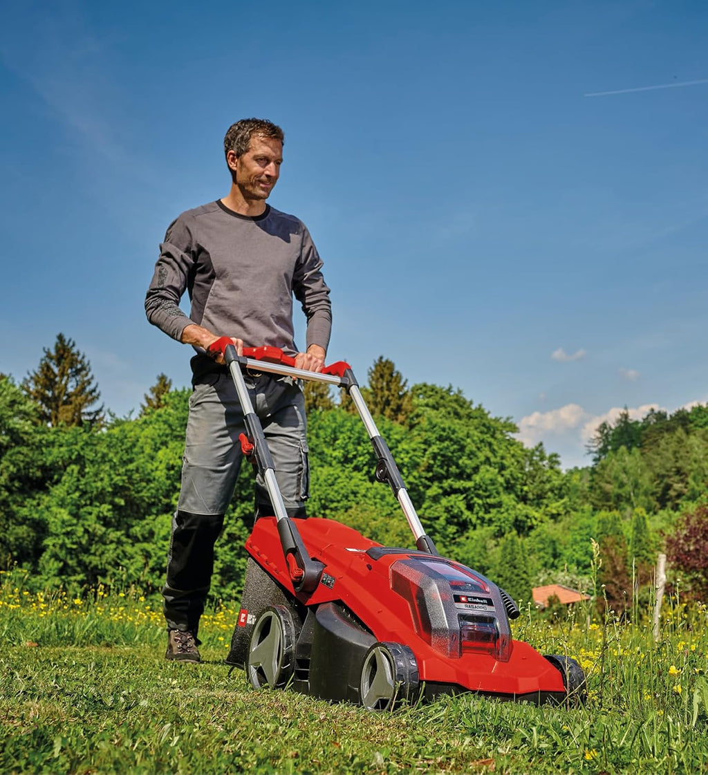 Einhell RASARRO 36/42 Cortacésped a Batería 36 V, 42 cm, hasta 725 m², con 2 Baterías 5,2 Ah