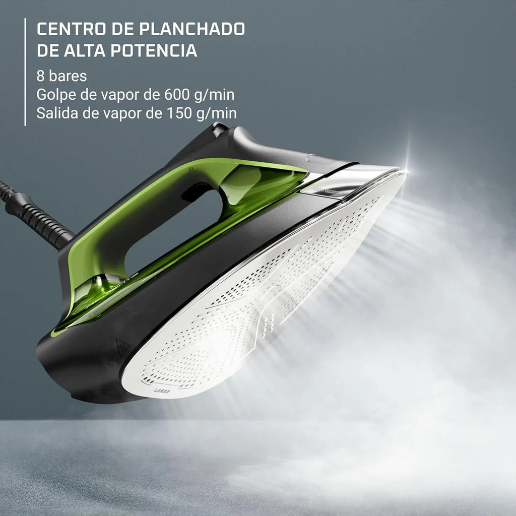 Silence Pro DG9248 Centro de Planchado 8 Bares, Golpe de Vapor 600 g/min, Suela Microsteam