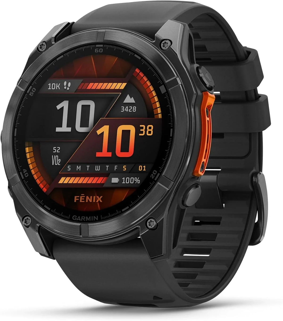 Garmin fēnix 8 51 mm Reloj GPS Multideporte AMOLED con Linterna, Mapas y hasta 29 Días de Autonomía, Negro
