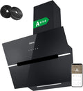 CIARRA CBCB6736F Campana Inclinada 60 cm 650 m³/h con WiFi, Control Táctil y Booster