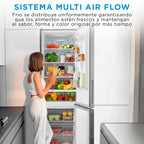 Midea MDRB424FGE02OE Frigorífico Combi No Frost 310 L, 188 x 60 cm, Inox