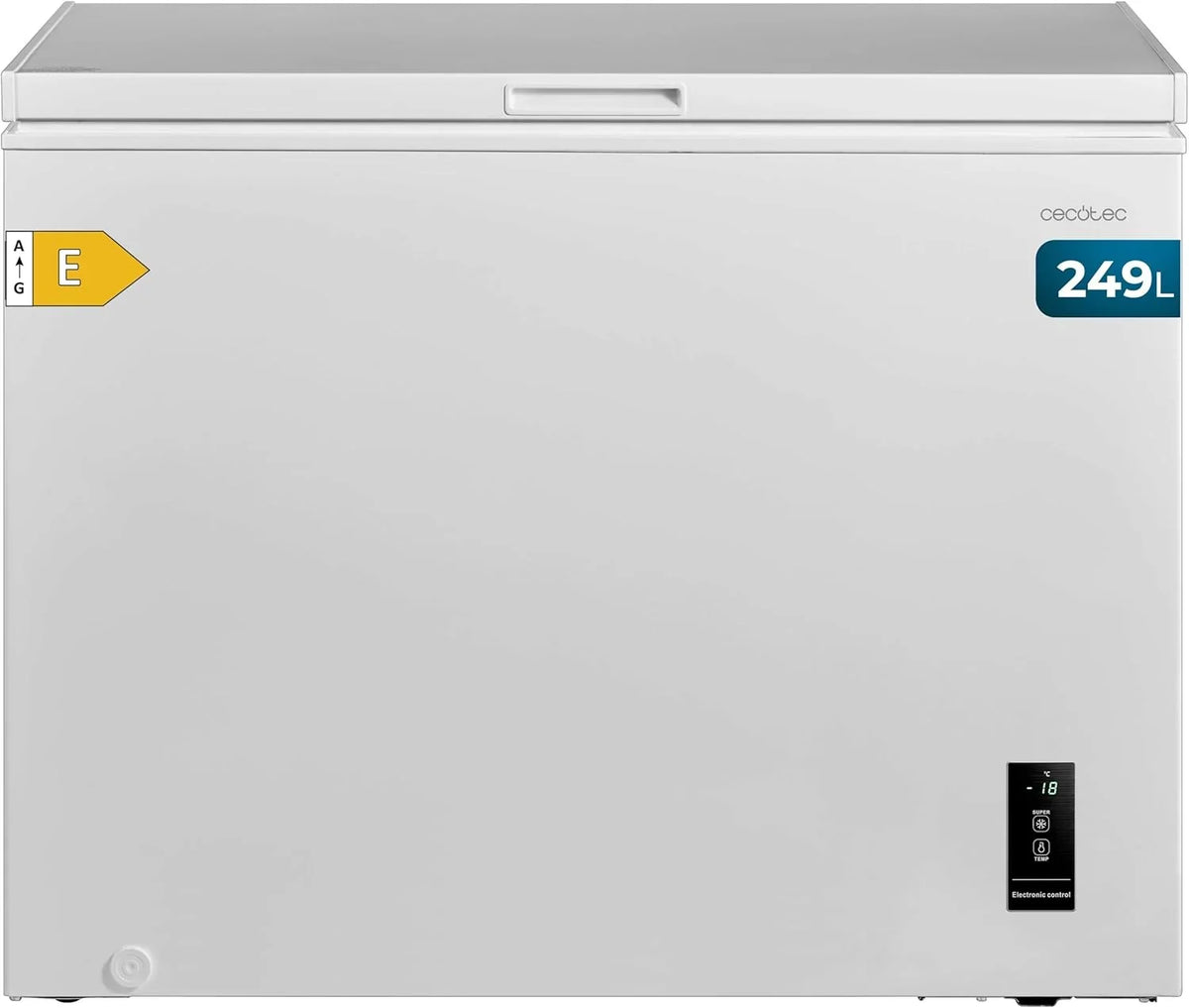 Cecotec Bolero CoolMarket Chest 249P White E Congelador Horizontal 249 L, Dual Function, Fast Freezing
