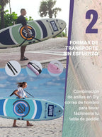 Niphean Tabla de Paddle Surf Hinchable 305 cm con Accesorios, SUP para Adultos y Principiantes