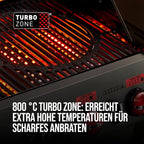 Enders Hyde 6 SIKR Turbo Barbacoa de Gas de Acero Inoxidable 6 Quemadores, Zona Turbo 800 °C