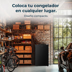 Cecotec Bolero CoolMarket TF 87 Black Congelador Vertical 87 L, 83,6 cm, Puerta Reversible