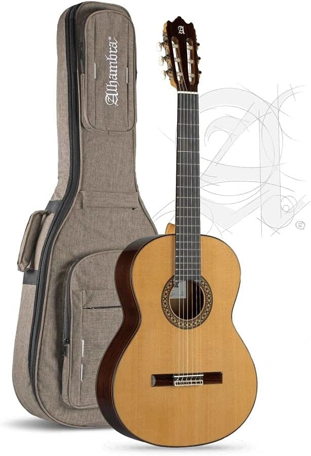 Alhambra 4P Guitarra Clásica Española con Tapa de Cedro Macizo