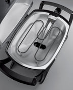 Weber Q 2400 Barbacoa Eléctrica con Soporte y Mesas Laterales, 54 x 39 cm, Dark Grey