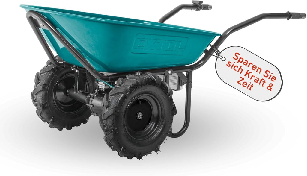 Carretilla Eléctrica a Batería 100 L, 260 kg de Carga, Motor 500 W, 40 V 6000 mAh