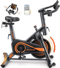 Bicicleta Estática para Casa con App, Resistencia Magnética 0-100%, Pantalla LED, hasta 160 kg
