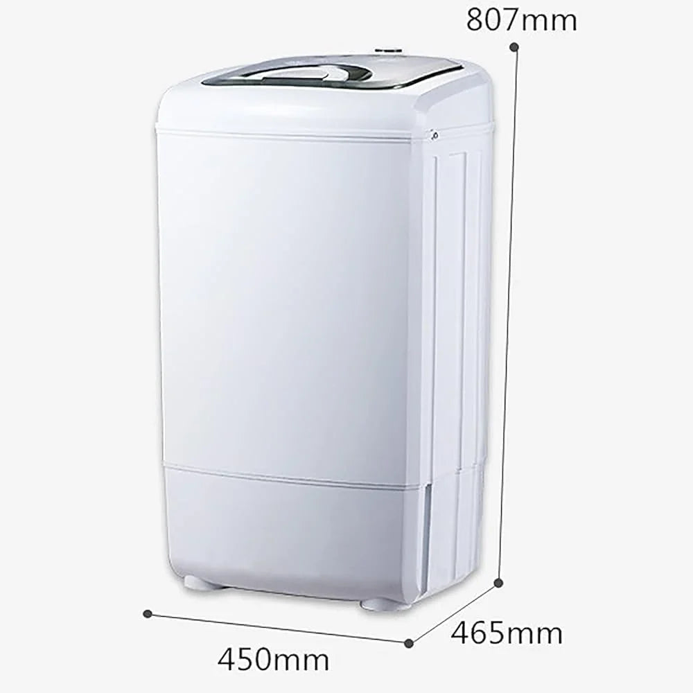 Lavadora Portátil 2 en 1 con Centrifugadora 7,5 kg, Carga Superior y Temporizador, Blanco