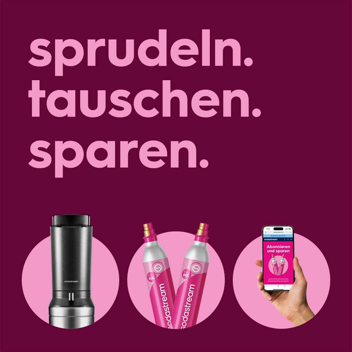 SodaStream Crystal 3.0 Máquina de Agua con Gas con 2 Cilindros CO2 Quick-Connect y 2 Jarras de Cristal