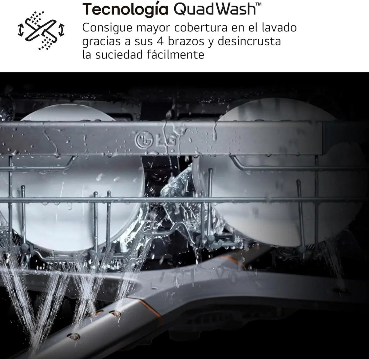 DF273FV Lavavajillas QuadWash Steam 14 Servicios, Tercera Bandeja, WiFi, Apertura Automática, Clase A