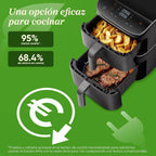 COSORI Turbo Tower Freidora de Aire 10,8 L Doble Cesta Vertical, 2630 W, 6 Funciones