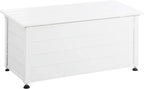 Beliani Campalto Arcón de Exterior de Aluminio Blanco 113 x 50 cm, 190 L