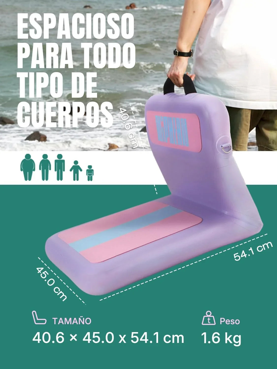 Niphean Tabla de Paddle Surf Hinchable 305 cm con Accesorios, SUP para Adultos y Principiantes