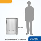 Exquisit KS516-4-H-010D Frigorífico con Congelador 4 Estrellas 120 L, Silencioso 39 dB