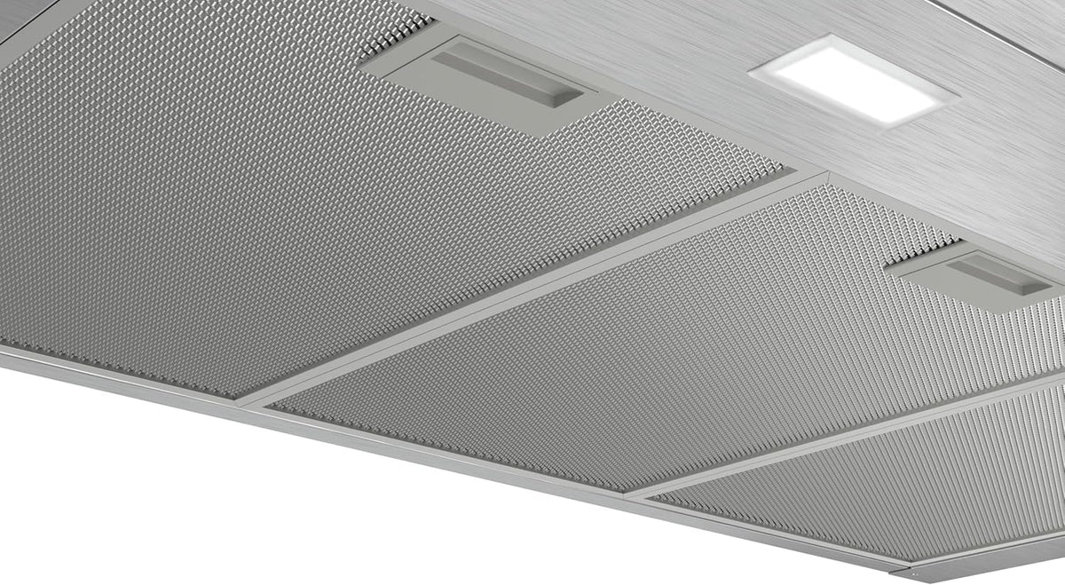 Bosch DWB96BC50 Campana Extractora Decorativa de Pared 90 cm Serie 2, 619 m³/h, LED, Acero Inoxidable