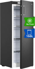 CHiQ FSD166NE4E Congelador Vertical No Frost 166 L, Control Electrónico, Inox Negro, Clase E