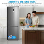 Midea MDRB424FGE02OE Frigorífico Combi No Frost 310 L, 188 x 60 cm, Inox