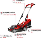 Einhell RASARRO 36/42 Cortacésped a Batería 36 V, 42 cm, hasta 725 m², con 2 Baterías 5,2 Ah